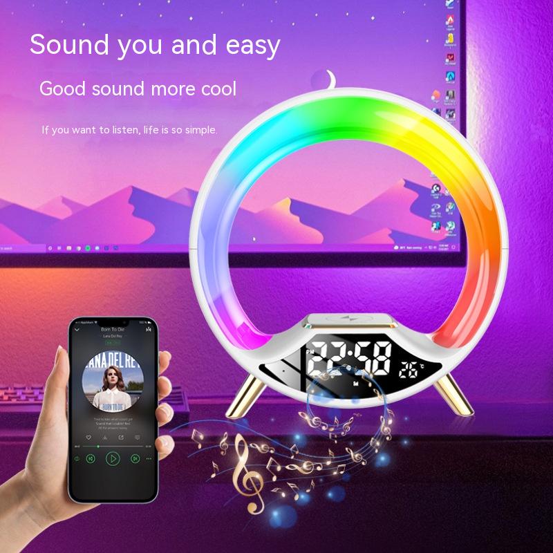 O Light Three In One Wireless Charging Multifunctional Bluetooth Speaker Night Light